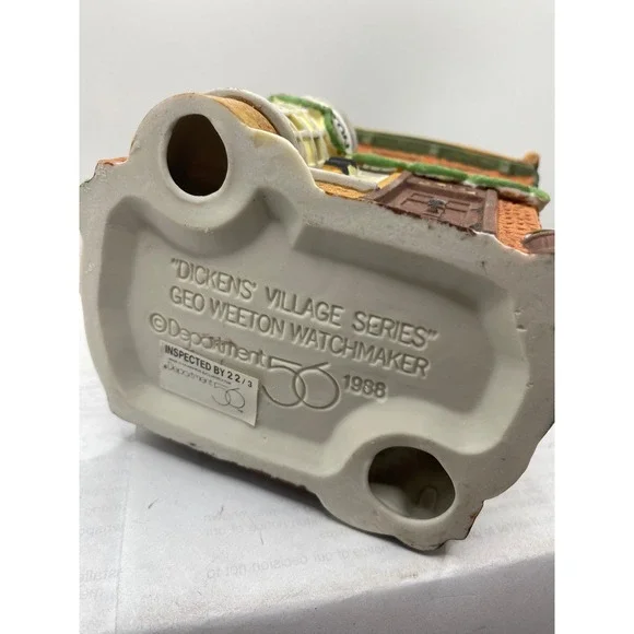 Dept 56 Dickens Village Geo Weeton Watchmaker Heritage Village 5926-9 Porcelain - Picture 10 of 10